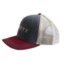 Load image into Gallery viewer, HAT | Maroon/White/Grey
